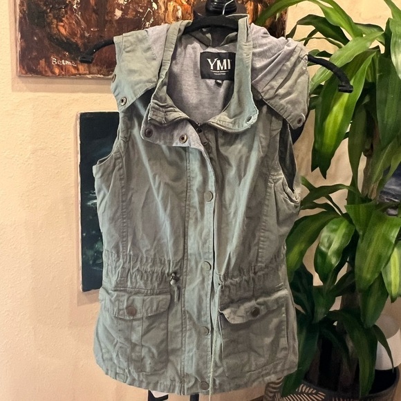 YMI Jackets & Blazers - YMI olive drab vest size medium in GUC
